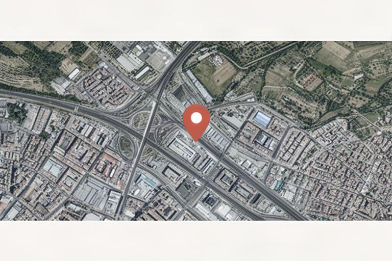 Mapa de calles de Montornés del Vallés con un marcador en Corriol La 76